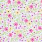 Preview: Baumwolle beschichtet Blumen gelb/pink/weiß by Swafing